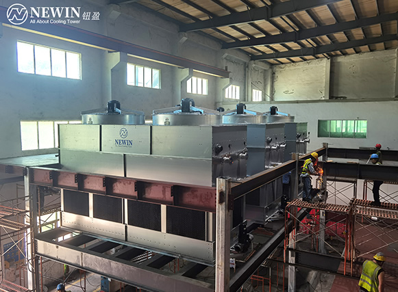 NWN系列逆流閉式冷卻塔應(yīng)用于注塑機降溫冷卻